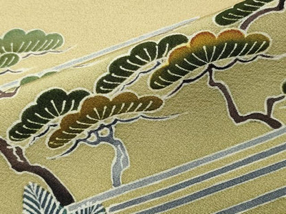 平和屋着物●豪華色留袖　友禅　作家物　人物風景文　暈し染め　正絹　逸品　CAAX5846gh