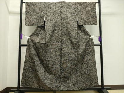 平和屋着物●本場大島紬 9マルキ 風景文 正絹 逸品 CAAX5850gh