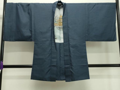 平和屋着物●男性 紬 アンサンブル 100亀甲 正絹 逸品 CAAX5856gh