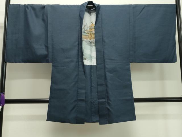 平和屋着物●男性 紬 アンサンブル 100亀甲 正絹 逸品 CAAX5856gh