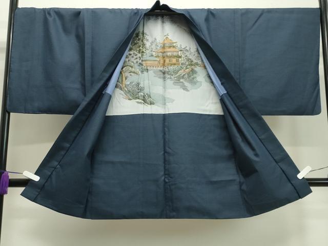 平和屋着物●男性 紬 アンサンブル 100亀甲 正絹 逸品 CAAX5856gh