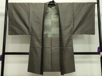 平和屋着物●男性　本場大島紬　アンサンブル　80亀甲　総詰め　正絹　逸品　CAAX5858gh