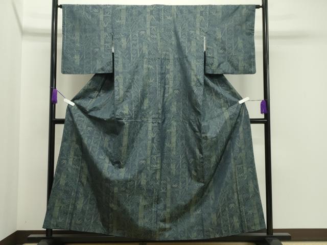 平和屋着物●本場大島紬 笹竹文 正絹 逸品 CAAX5863gh