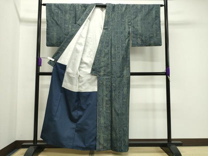 平和屋着物●本場大島紬 笹竹文 正絹 逸品 CAAX5863gh