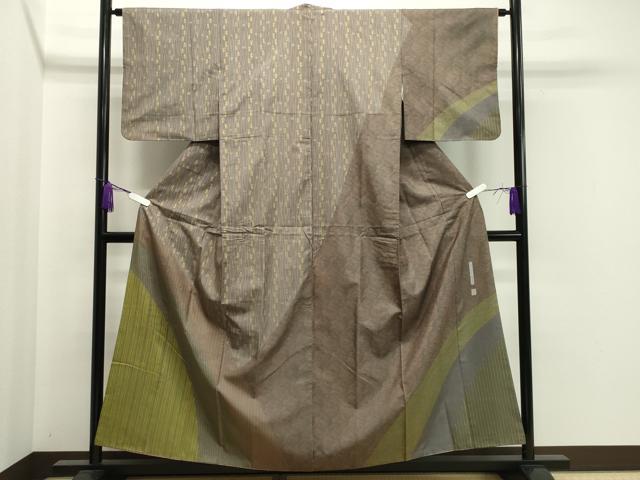 平和屋着物●訪問着　本場染大島紬　作家物　鳳凰花吉祥文　金彩　正絹　逸品　CAAX5879gh