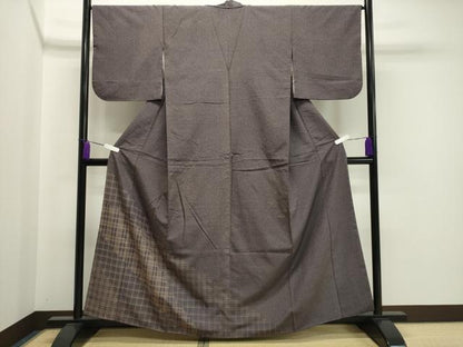 平和屋着物●訪問着 紬地 吉祥文 正絹 逸品 CAAX5899gh