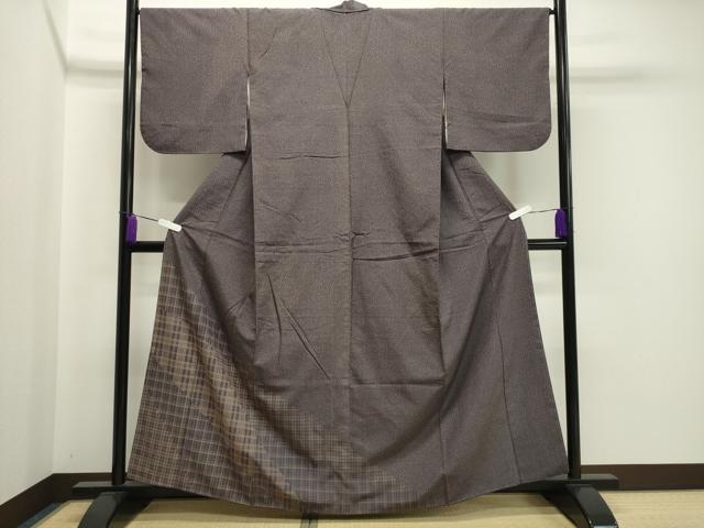 平和屋着物●訪問着 紬地 吉祥文 正絹 逸品 CAAX5899gh