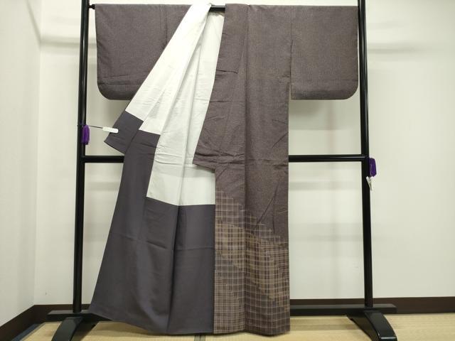 平和屋着物●訪問着 紬地 吉祥文 正絹 逸品 CAAX5899gh