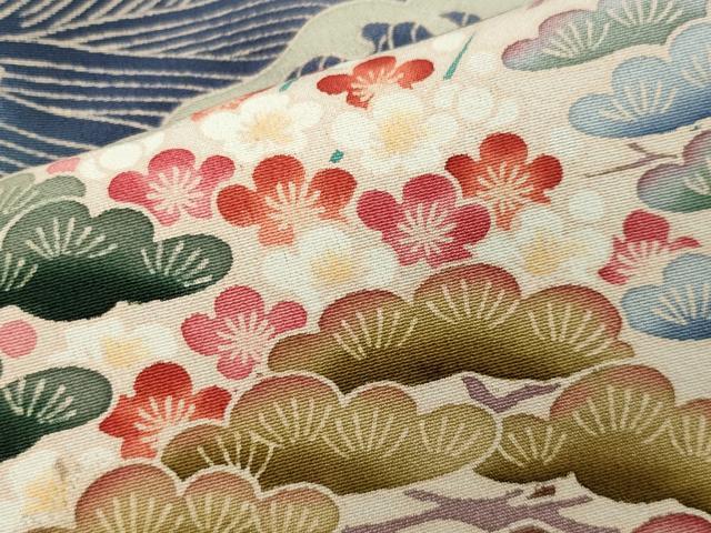 平和屋着物●豪華黒留袖 作家物 立波飛鳥松梅文 暈し染め 正絹 逸品 CAAX5909gh