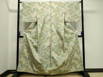 平和屋着物●本場大島紬 風景文 正絹 逸品 CAAX5914gh