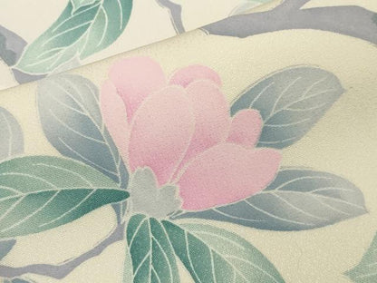 平和屋着物●訪問着 枝花文 暈し染め 正絹 逸品 CAAX5916gh
