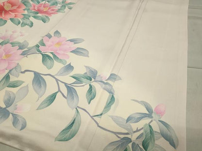平和屋着物●訪問着 枝花文 暈し染め 正絹 逸品 CAAX5916gh