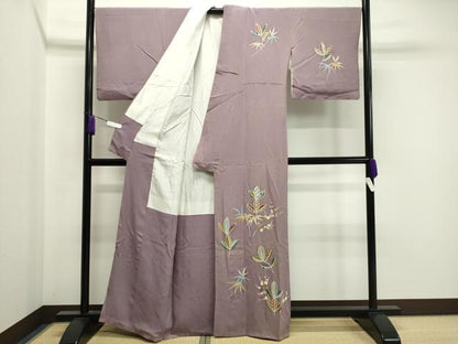 平和屋着物●訪問着　松竹梅文　金彩　正絹　逸品　CAAX5917gh