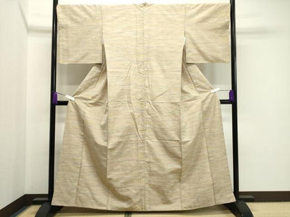 平和屋着物●上質な紬　霞文　正絹　逸品　CAAX5927gh