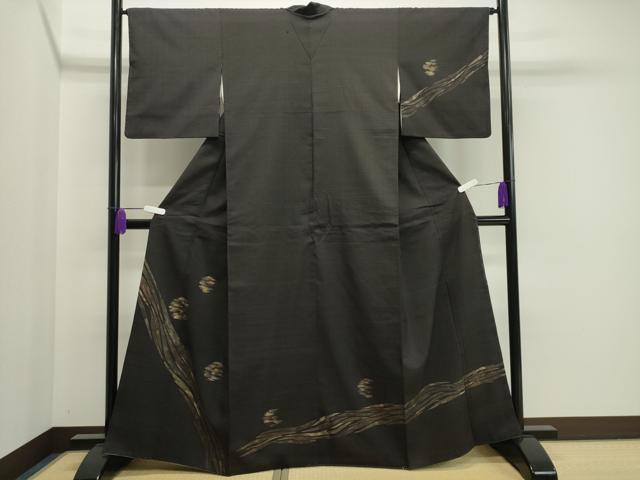 平和屋着物●訪問着 生紬地 吉祥文 正絹 逸品 CAAX5939gh