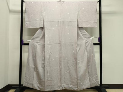 平和屋着物●上質な小紋 麻の葉丸文 蛍暈し 正絹 逸品 CAAX5965gh