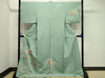 平和屋着物●訪問着　色紙重ね松竹梅文　金彩　正絹　逸品　CAAX5967gh