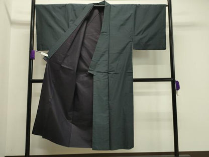 平和屋着物●男性 本場大島紬 格子柄 正絹 逸品 CAAX5981gh