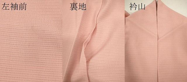 平和屋着物＊夏物 色無地 絽 宍色 洗える着物 CAAX6258ze