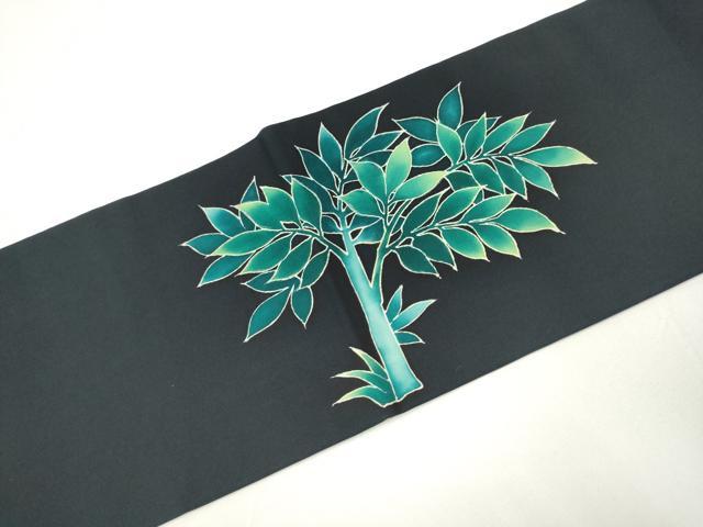 平和屋着物●塩瀬　九寸名古屋帯　花喰鳥　正絹　逸品　CAAX7288hy