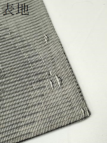 平和屋着物●六通柄袋帯　よろけ縞　正絹　逸品　CAAX7309hy