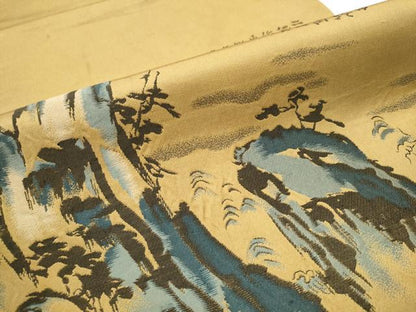 平和屋着物●太鼓柄 本袋帯 風景文 正絹 逸品 CAAX7430hy