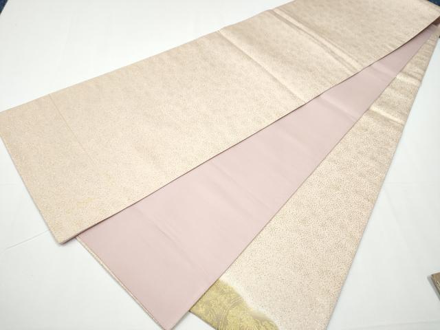 平和屋着物●京友禅の第一人者　松井青々　太鼓柄袋帯　流水花鳥文　金糸　正絹　逸品　CAAX7449hy