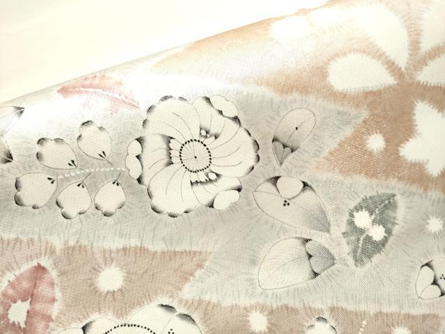 平和屋着物●太鼓柄袋帯 作家物 辻が花 引箔 正絹 逸品 CAAX7562hy