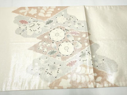 平和屋着物●太鼓柄袋帯 作家物 辻が花 引箔 正絹 逸品 CAAX7562hy