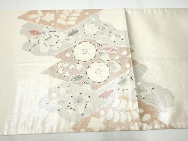 平和屋着物●太鼓柄袋帯 作家物 辻が花 引箔 正絹 逸品 CAAX7562hy