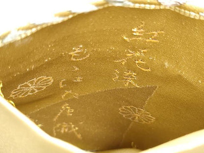 平和屋着物●六通柄袋帯 ももはた唐織 紅花染 草花丸文 正絹 逸品 CAAX7565hy