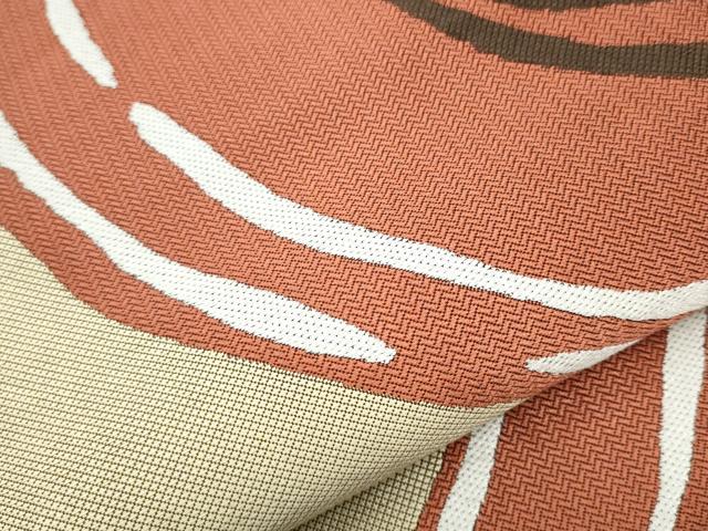 平和屋着物●六通柄袋帯 唐織 流水文 正絹 逸品 CAAX7579hy