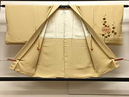 平和屋着物∞羽織 駒刺繍 枝花文 金銀彩 正絹 逸品 CAAX7861ua