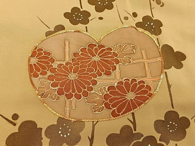 平和屋着物∞羽織 駒刺繍 枝花文 金銀彩 正絹 逸品 CAAX7861ua