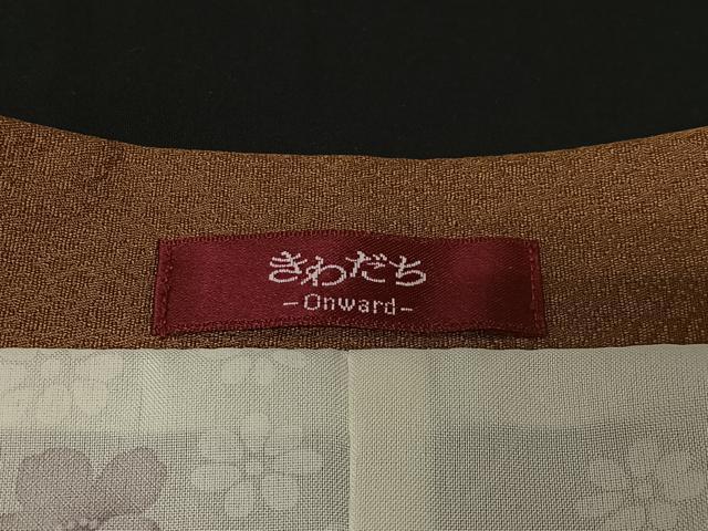 平和屋着物■道行コート　花丸地紋　正絹　逸品　CAAX7928ua