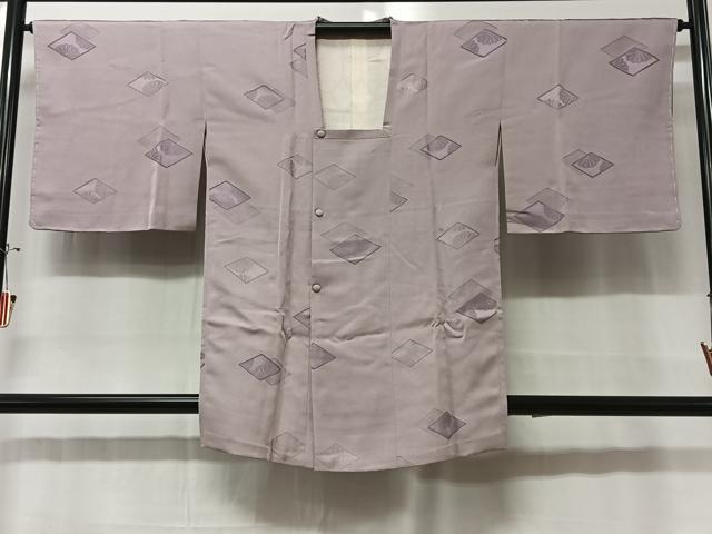 平和屋着物■道行コート　地紋起こし　花菱文　正絹　逸品　CAAX79333ua