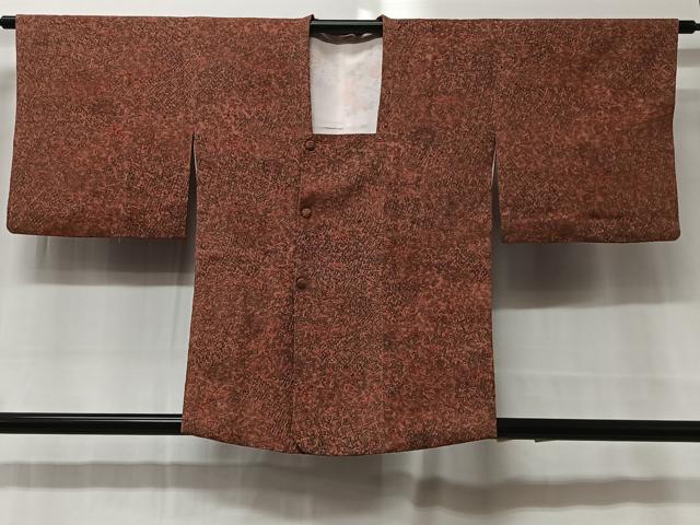 平和屋着物■道行コート　更紗花文　正絹　逸品　CAAX7952ua