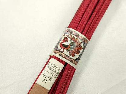 平和屋着物●和装小物　帯締め・帯揚げセット　総絞り　中抜き　冠組　逸品　未使用　CAAX8182ju