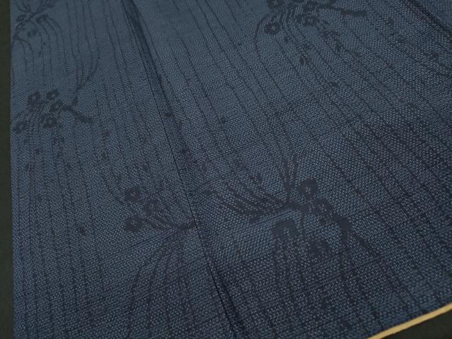 平和屋着物■上質な紬　草花文　正絹　逸品　CAAX8424dy
