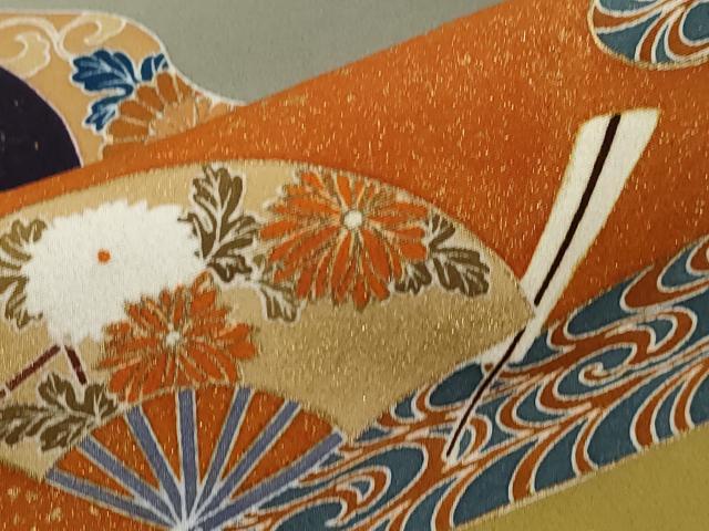 平和屋着物■豪華黒留袖　駒刺繍　松竹梅飛鶴花籠文　金彩　正絹　逸品　CAAX8494dy