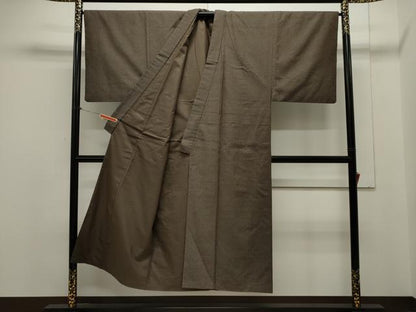 平和屋着物●男性 紬 アンサンブル・長襦袢セット 100亀甲 正絹 逸品 CAAX8537dy