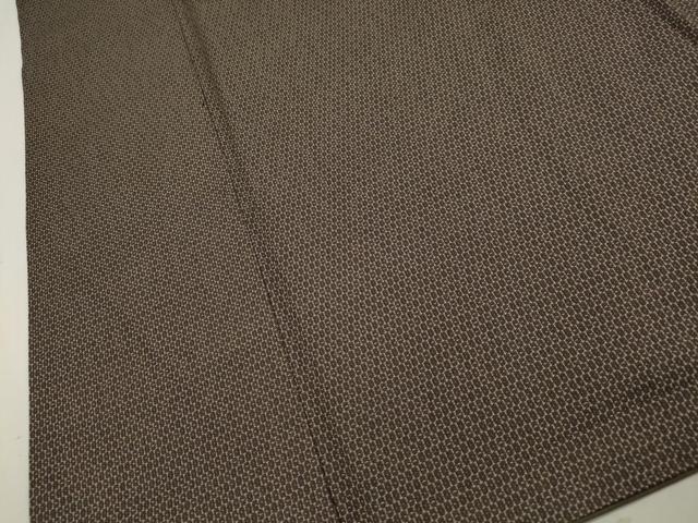平和屋着物●男性 紬 アンサンブル・長襦袢セット 100亀甲 正絹 逸品 CAAX8537dy