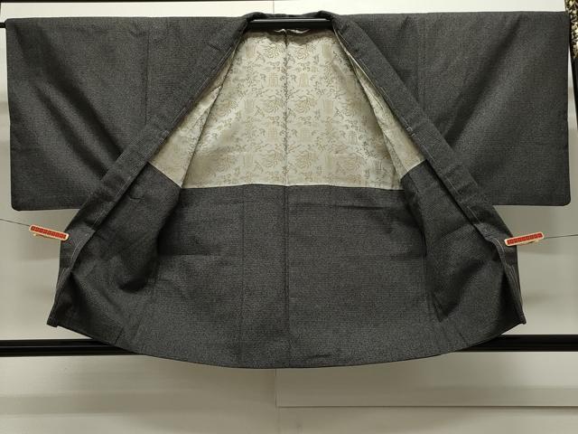 平和屋着物●男性　紬　アンサンブル　120亀甲　正絹　逸品　CAAX8538dy