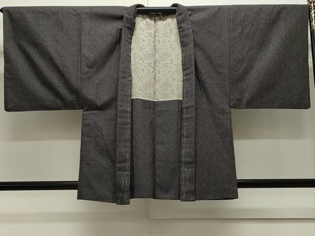平和屋着物●男性　紬　アンサンブル　120亀甲　正絹　逸品　CAAX8538dy