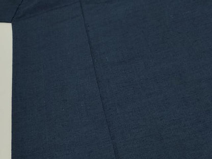 平和屋着物●男性 紬 アンサンブル 濃紺地 正絹 逸品 CAAX8539dy
