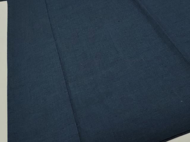 平和屋着物●男性 紬 アンサンブル 濃紺地 正絹 逸品 CAAX8539dy