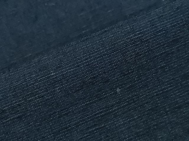 平和屋着物●男性 紬 アンサンブル 濃紺地 正絹 逸品 CAAX8539dy