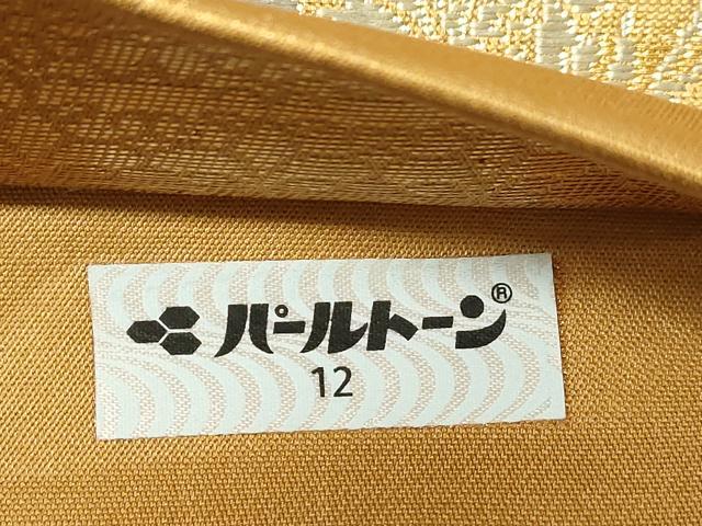 平和屋着物▼六通柄袋帯　唐織　昇華格天井瑞鳳文　金糸　正絹　逸品　CAAX8756dy