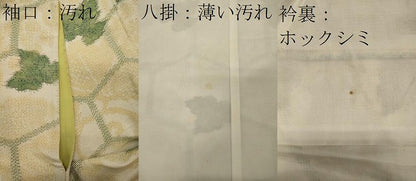 平和屋着物■上質な紬 亀甲舞葉文 正絹 逸品 CAAX8908oy