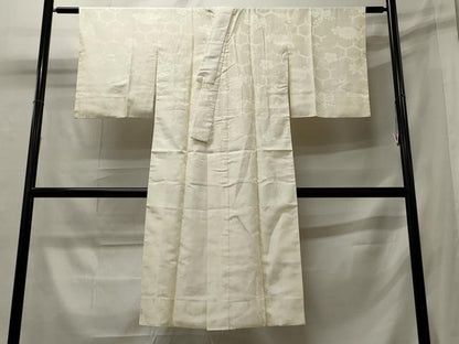 平和屋着物■長襦袢　袷　亀甲花地紋　正絹　逸品　CAAX8933oy